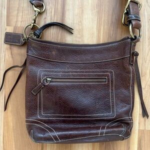 Coach Brown Leather Crossbody Bag